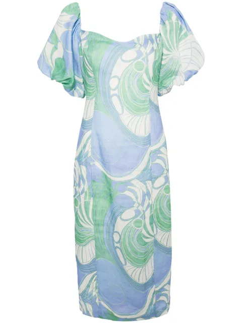 Rhode Schulterfreies Karima Kleid