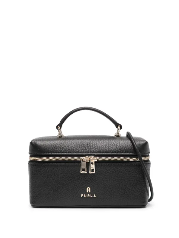 Furla Camelia Leather Mini Bag | Black | FARFETCH
