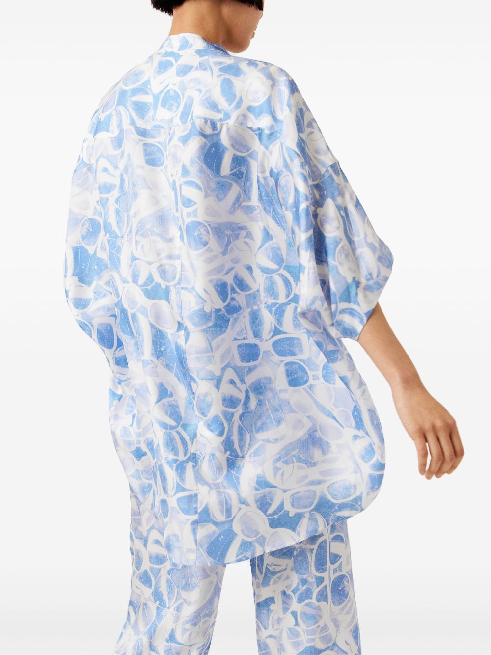 Stella McCartney sunglasses-print silk shirt Women