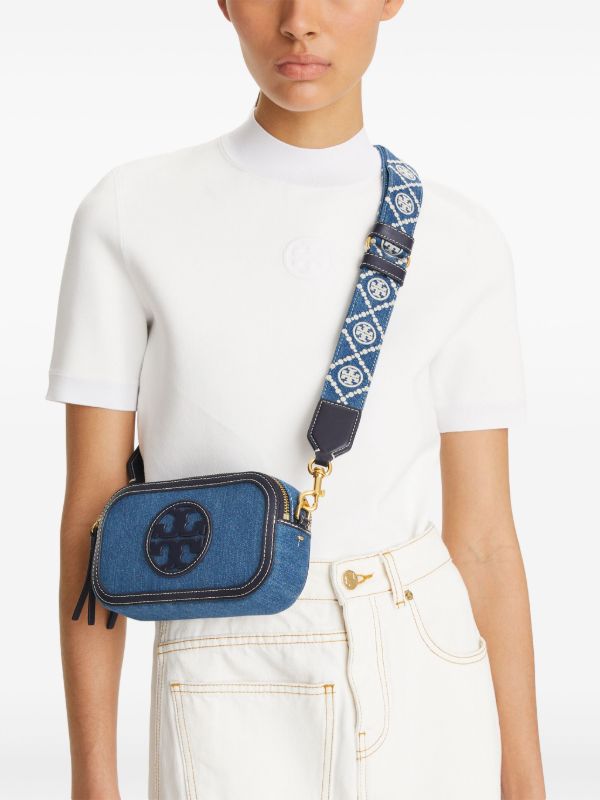 Tory Burch Miller デニムショルダーバッグ ミニ | ブルー | FARFETCH JP