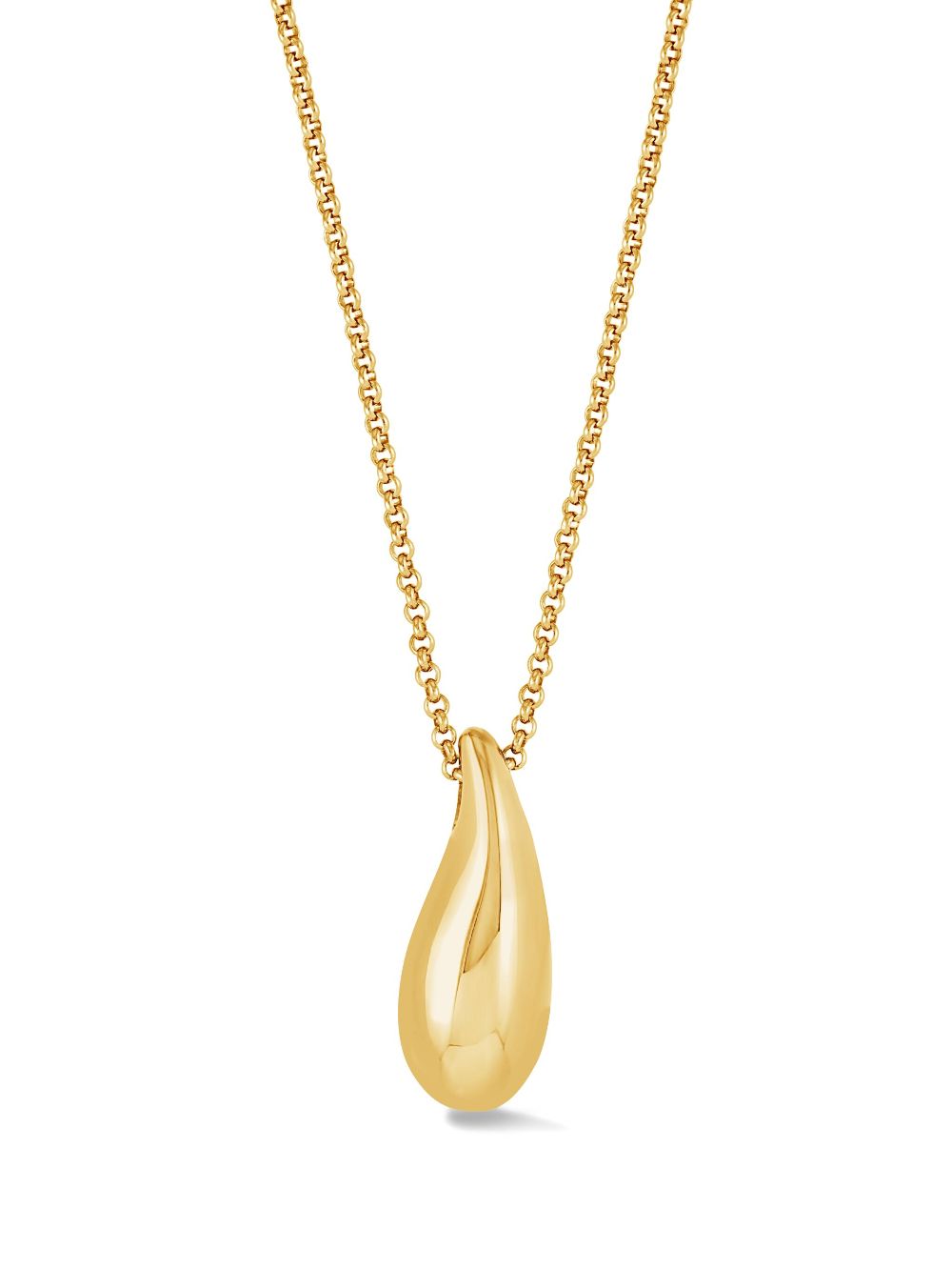 DOWER AND HALL large pebble droplet pendant - Gold