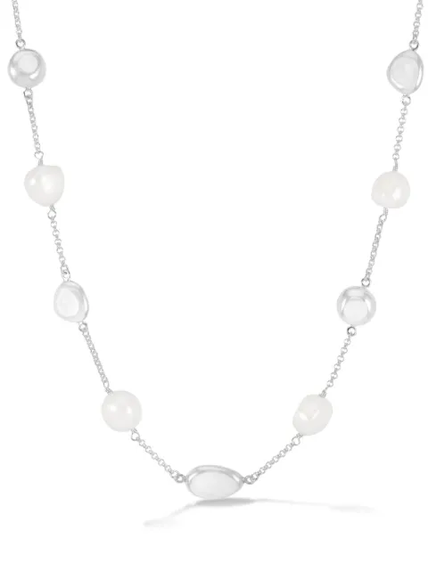 DOWER AND HALL baroque pearl and pebble necklace