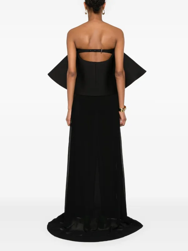 Jacquemus Vela Gown | Black | FARFETCH