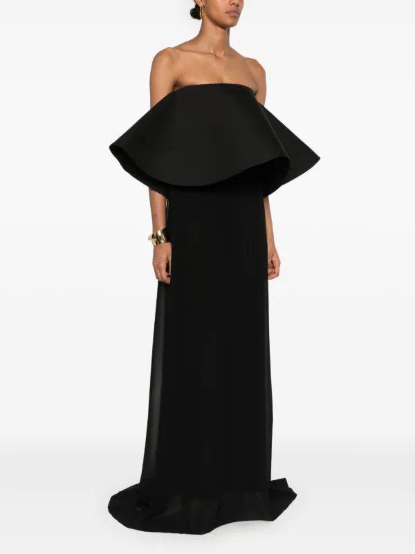 パーティードレス JACQUEMUS 233DR087 2307 990 Dresses Black Jacquemus Vela Gown | Black | FARFETCH