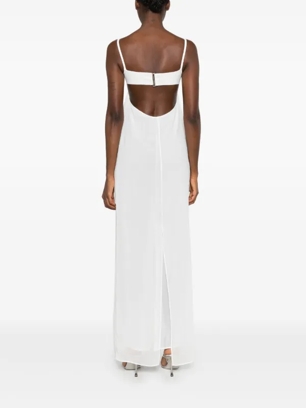 Jacquemus The Peplo Robe Dress | White | FARFETCH