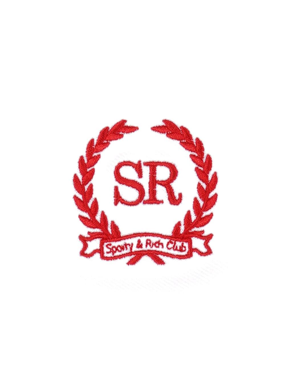 Sporty & Rich Rok met geborduurd Kelly logo Wit
