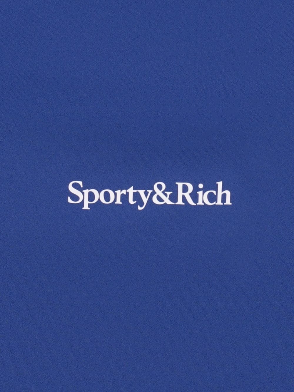 Shop Sporty And Rich Logo-print High-waisted Leggings In Blau