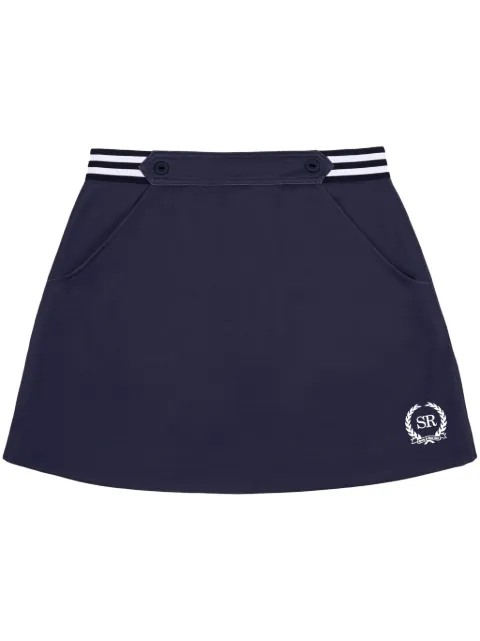 Sporty & Rich Kelly logo-embroidered skirt 