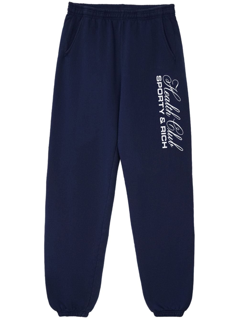 Sporty And Rich Made In Usa Cotton Track Pants In Blue
