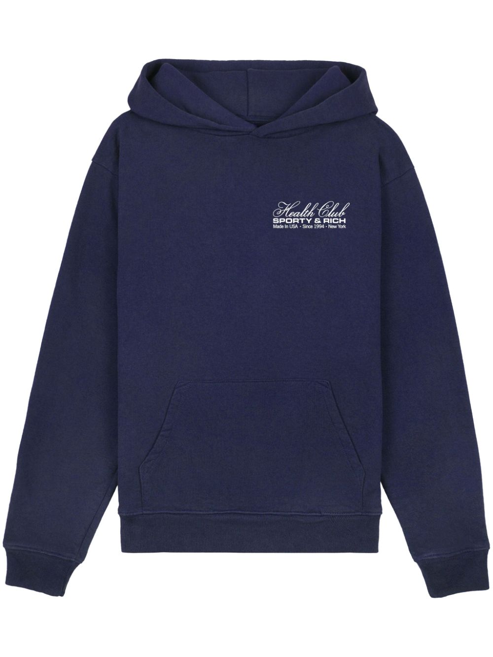 Sporty & Rich Made In USA cotton hoodie Blauw