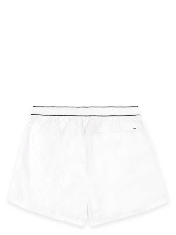 White runner shorts sales