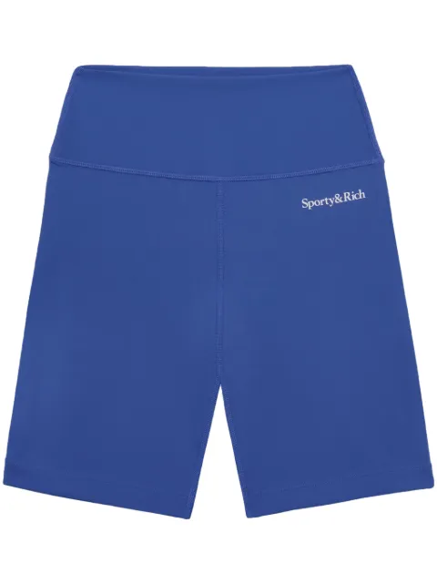 Sporty & Rich shorts de ciclismo con logo estampado