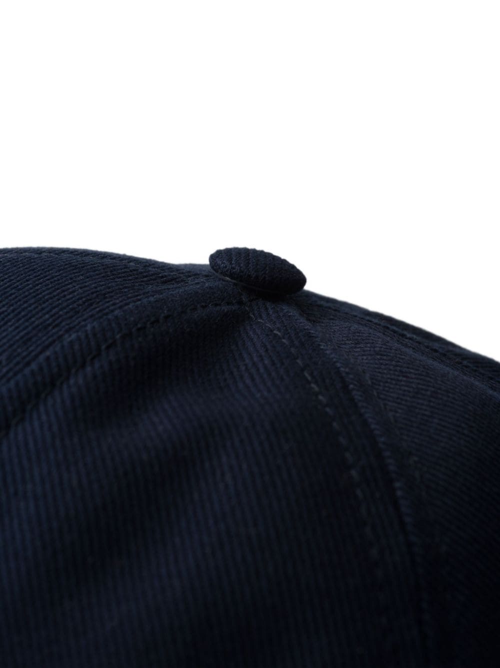Shop Prada Logo-embroidered Cotton Cap In Blau
