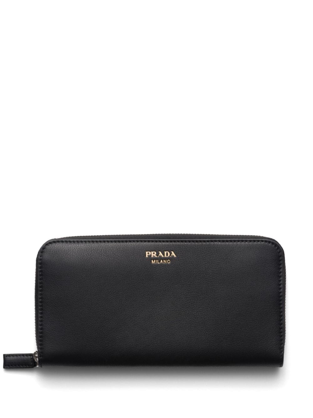 Prada Smooth-grain Leather Wallet In Black