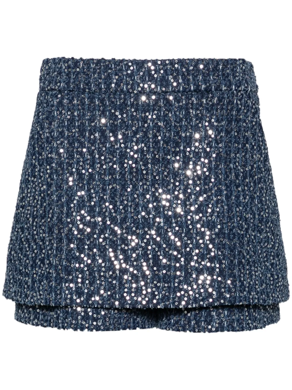 Maje sequinned tweed shorts Women