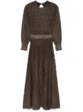 Maje knitted maxi dress - Brown