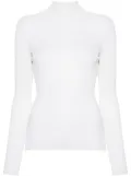 Maje roll-neck wool-silk sweater - Neutrals