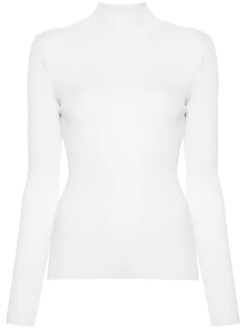 Maje roll-neck wool-silk sweater