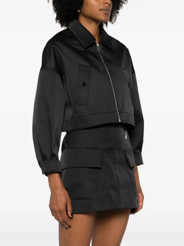 限定セール -SALE Maje Satin FARFETCH | Black | Jacket ジャケット・アウター