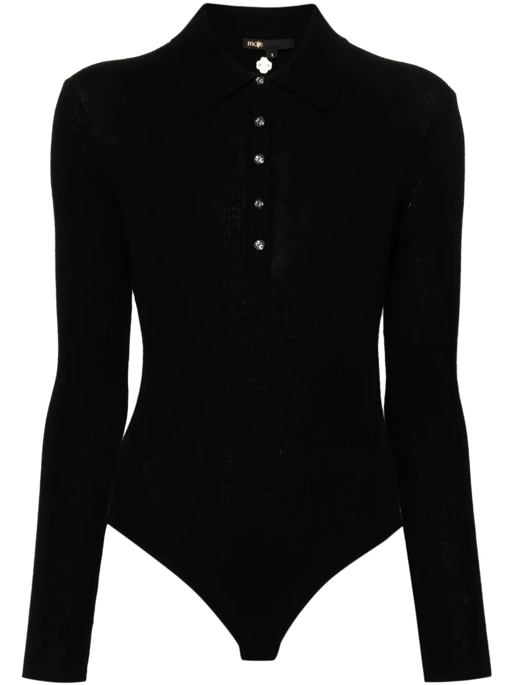 Maje wool-silk bodysuit Women