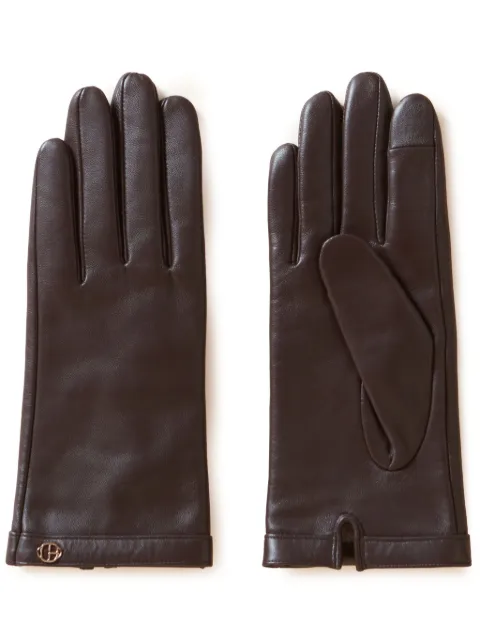 Claudie Pierlot logo-plaque leather gloves
