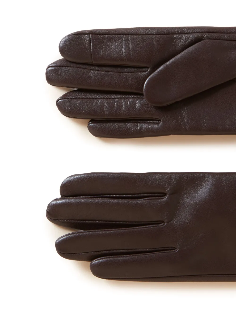 Claudie Pierlot Leren handschoenen - Bruin