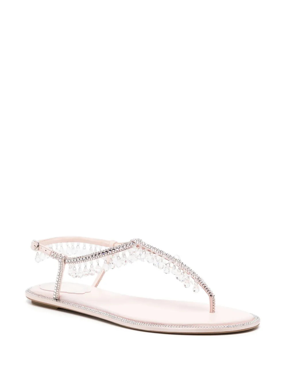 René Caovilla Chandelier leren sandalen - Roze