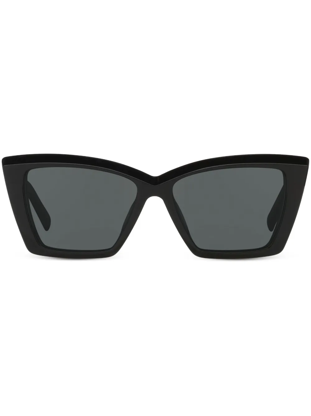 Saint Laurent Printed Cat-eye Sunglasses In Black