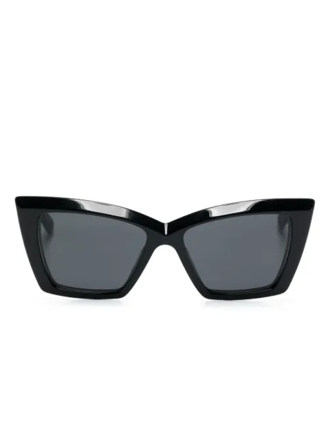 Saint Laurent Eyewear lentes de sol con armazón cat eye estampada