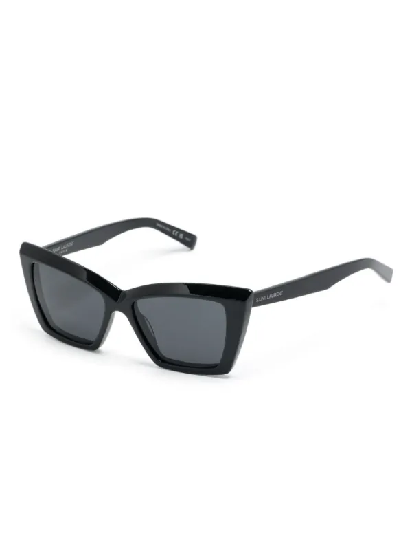 Saint Laurent Eyewear キャットアイ サングラス | ブラック | FARFETCH JP