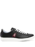 Undercover logo-patch leather sneakers - Black