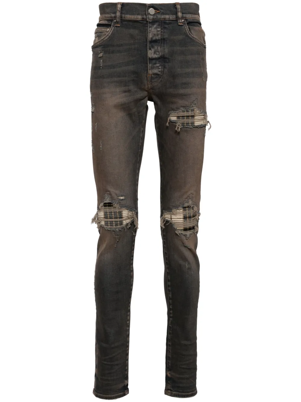 AMIRI MX1 gerafelde skinny jeans Blauw