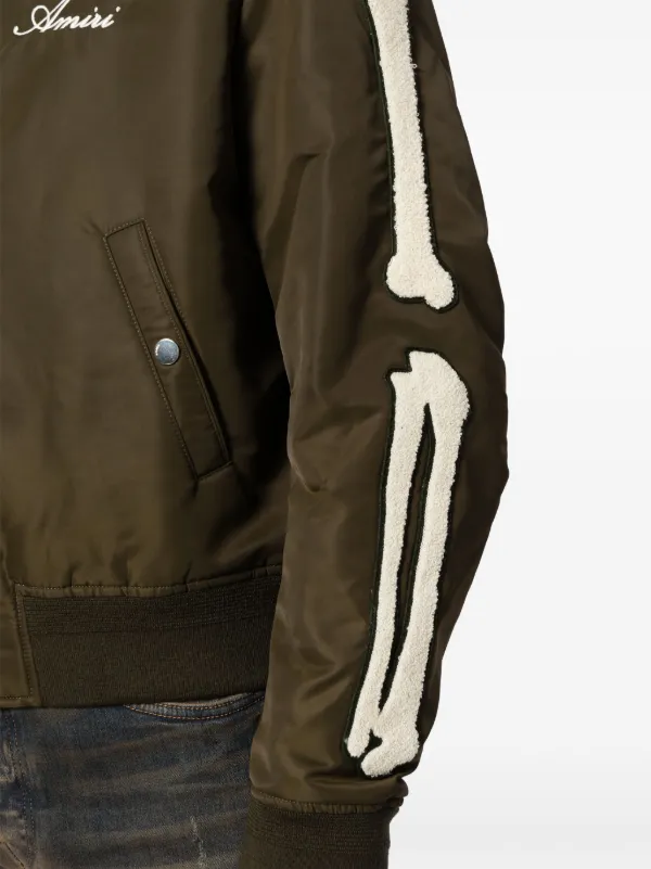 AMIRI Bones Bomber Jacket | Green | FARFETCH