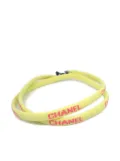 CHANEL Pre-Owned 2000 logo-embroidered sunglasses strap - Yellow