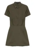 Theory short-sleeved A-line dress - Green