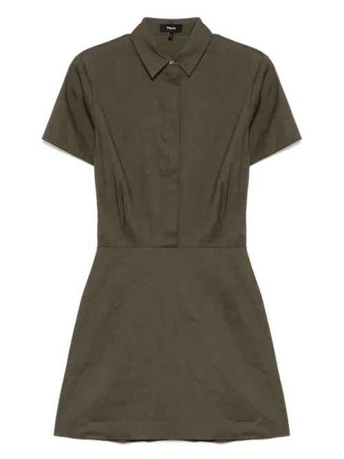 Robe évasée à manches courtes - Theory - Modalova