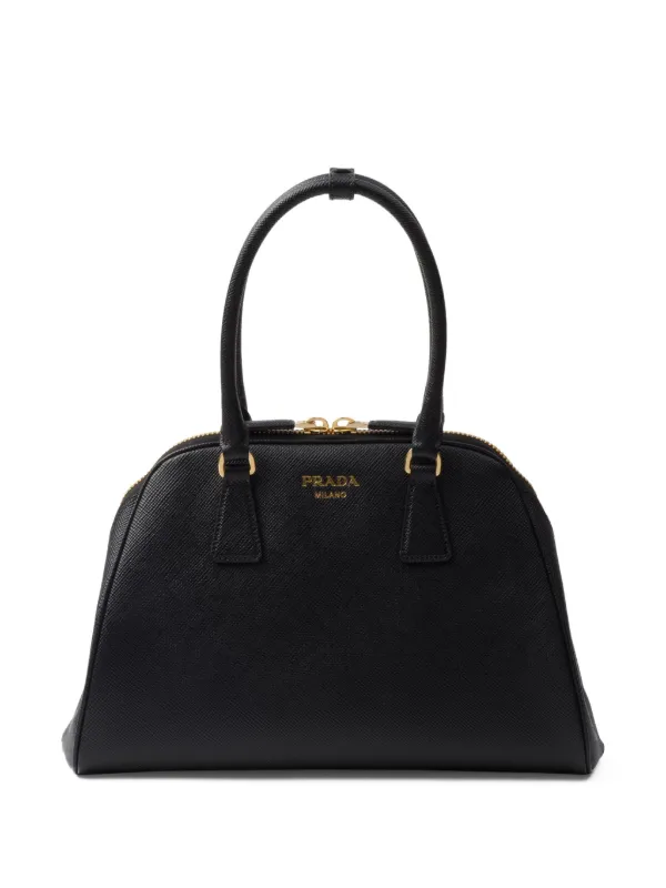 Prada Medium Saffiano Leather Tote Bag Black FARFETCH CA