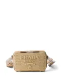 Prada Brique crochet shoulder bag - Neutrals