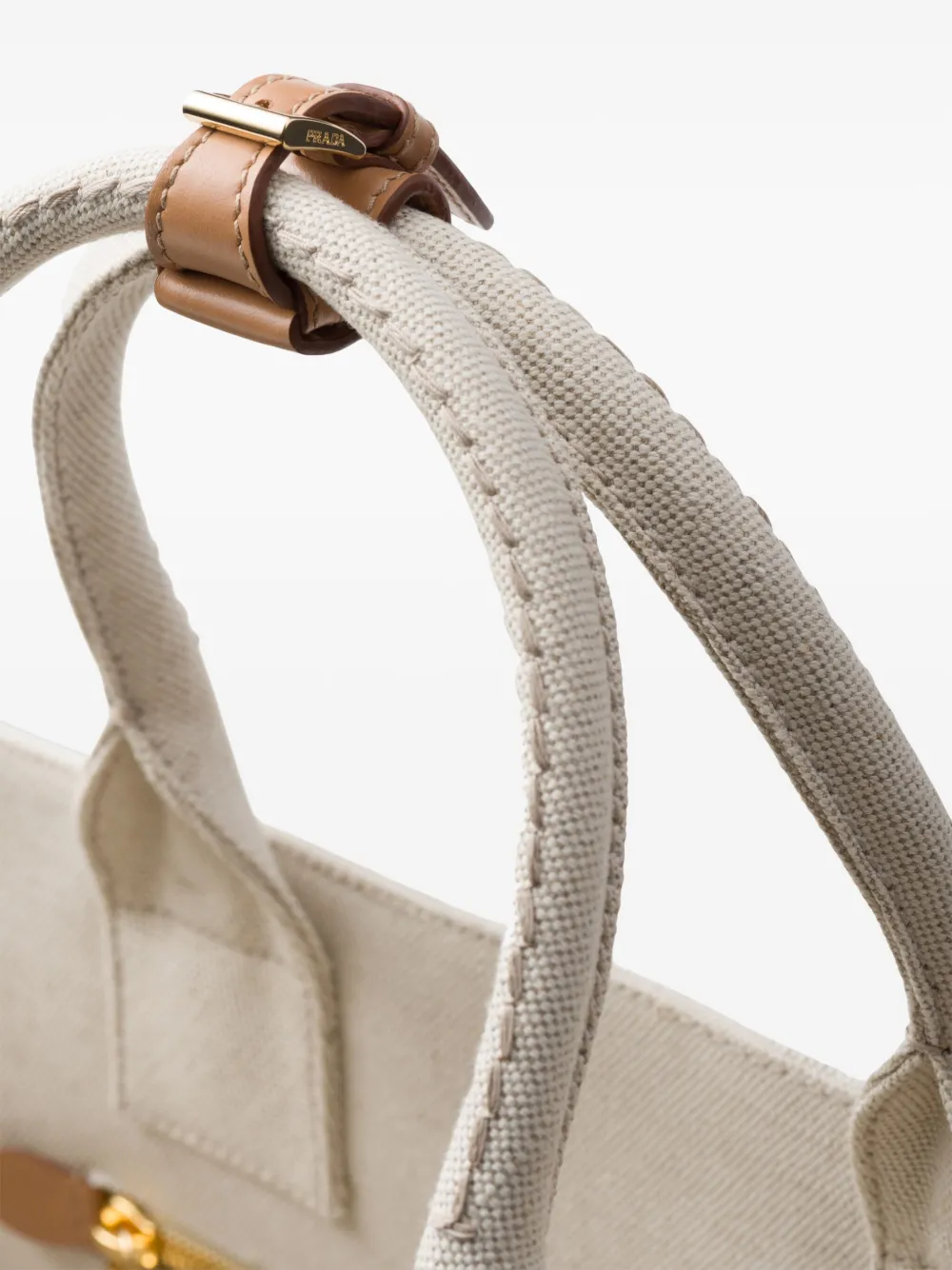 Prada Linen Tote Bag | Neutrals | FARFETCH