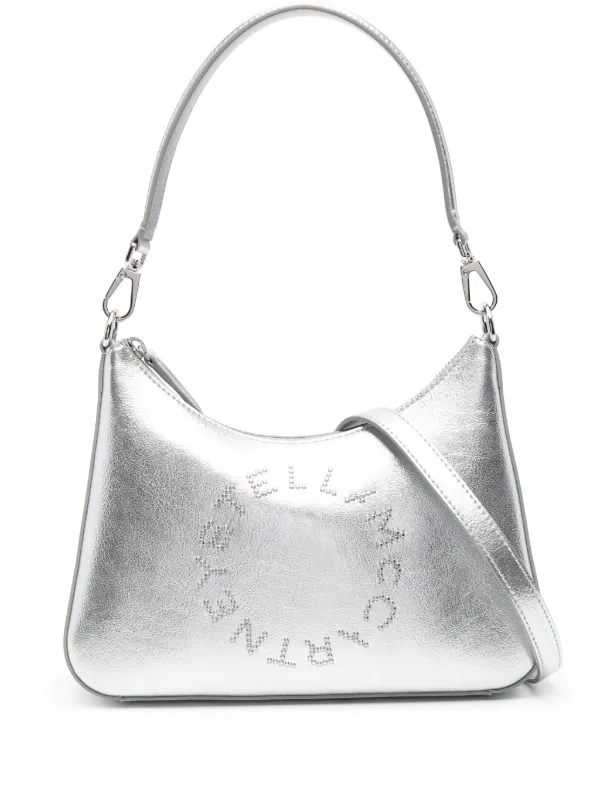 Stella McCartney スタッズロゴ ショルダーバッグ | シルバートーン 