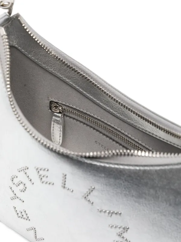 Stella McCartney スタッズロゴ ショルダーバッグ | シルバートーン 