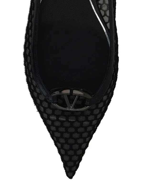 国内送/送関込【ValentinoGaravani】メッシュパネルパンプス Valentino Garavani メッシュパネル パンプス | ブラック