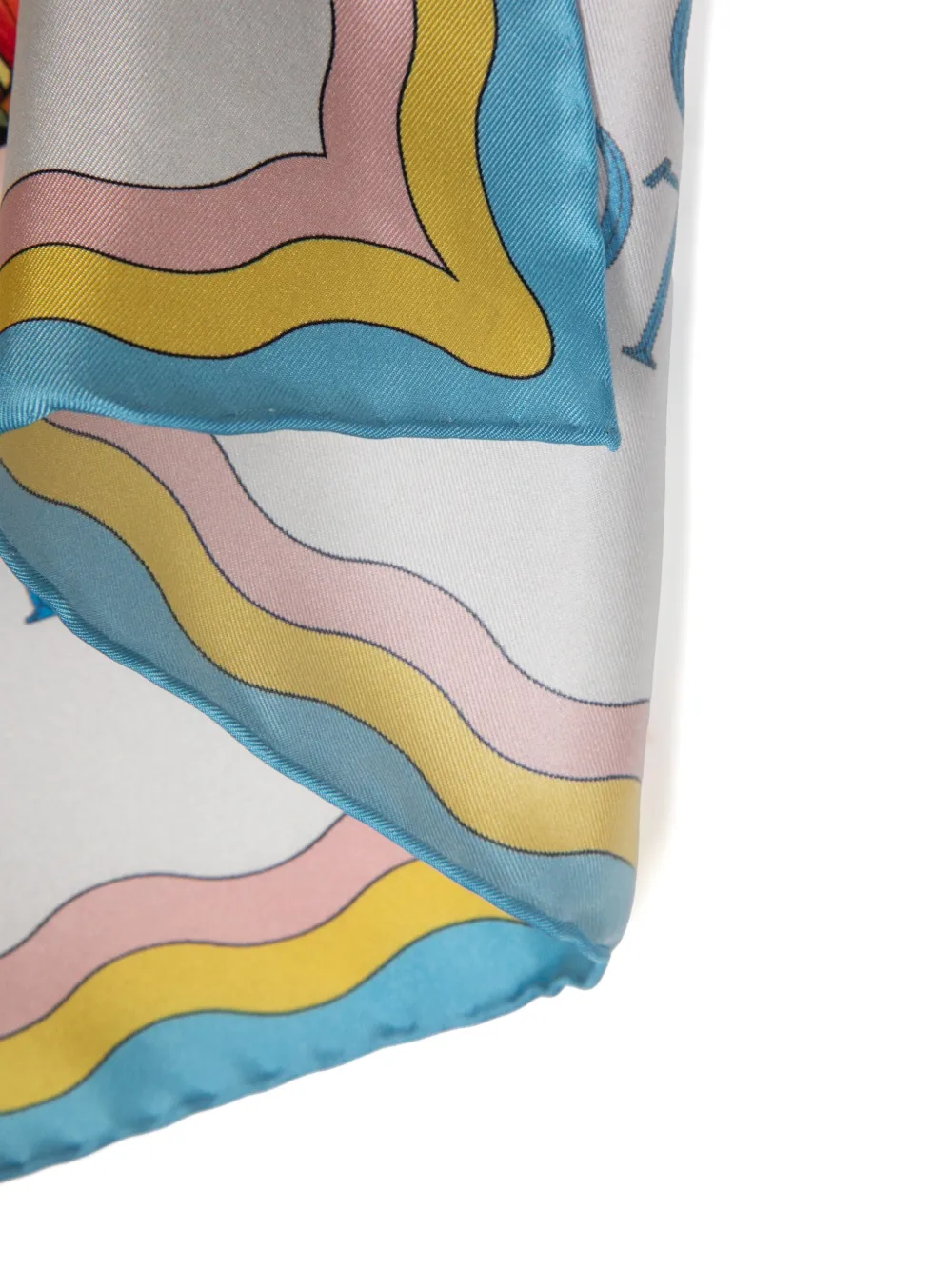 Casablanca Kleine twill sjaal Blauw