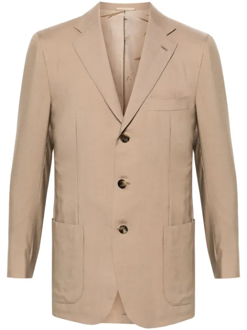 Blazer à simple boutonnage - Kiton - Modalova