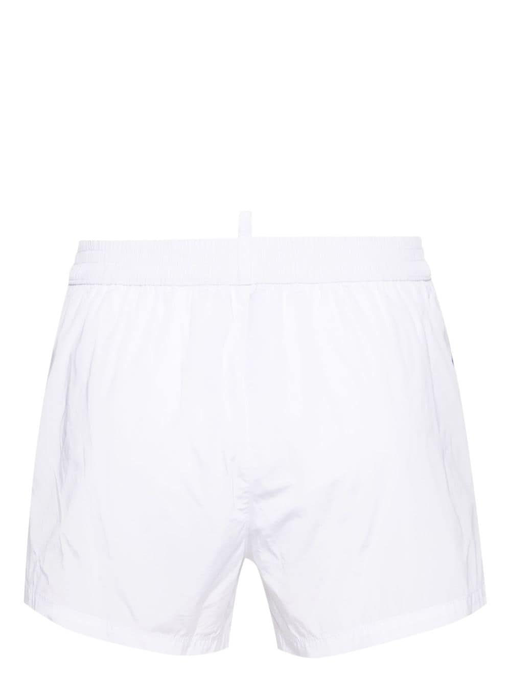 Shop Dsquared2 Logo-tape Swim Shorts In White