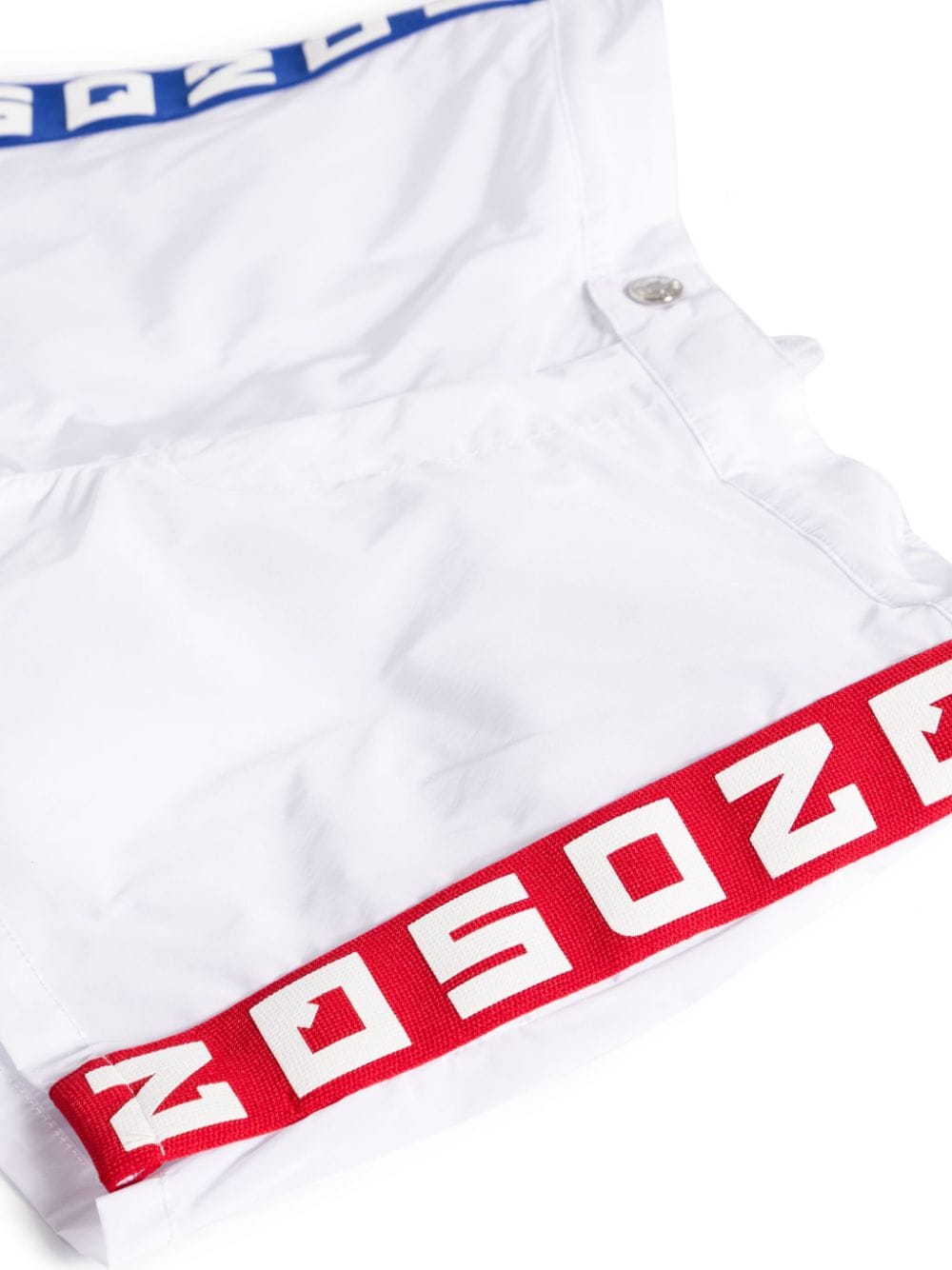 Shop Dsquared2 Logo-tape Swim Shorts In White