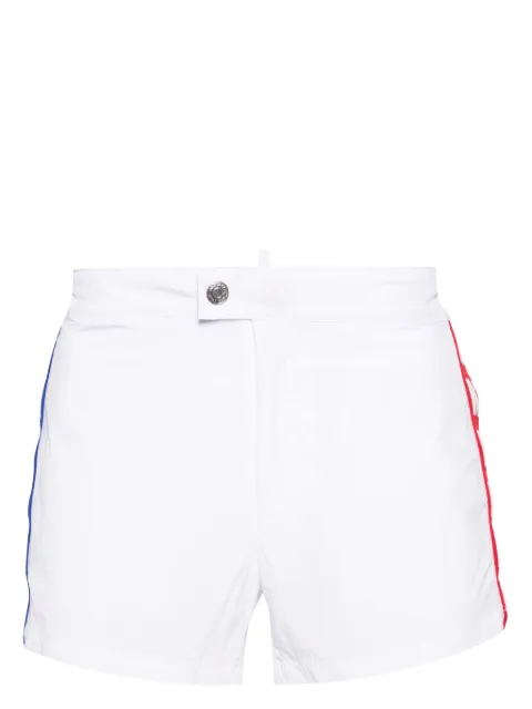 DSQUARED2 shorts de playa con franjas del logo