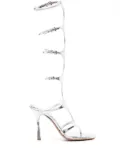 Paris Texas Uma 100mm metallic sandals - Silver