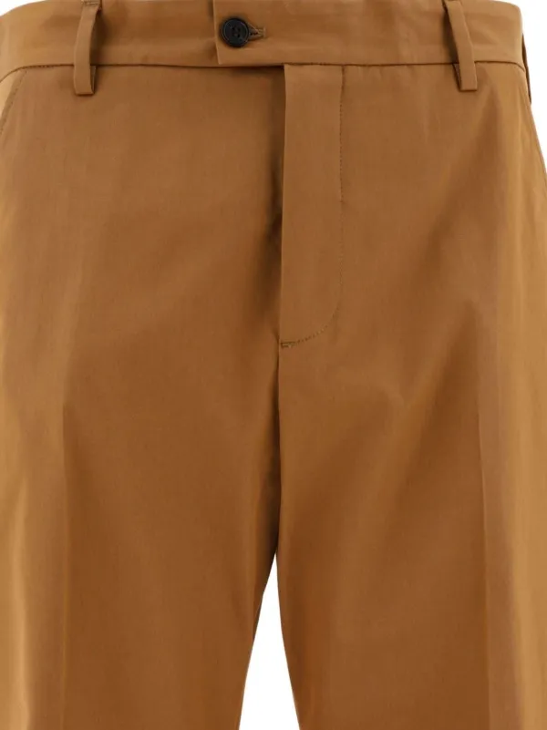 Alexander McQueen Gabardine straight-leg Trousers | Brown