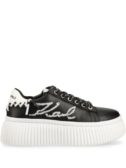 Karl Lagerfeld logo-stitched sneakers